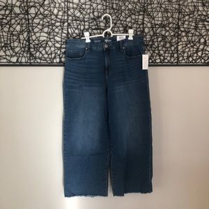 Style & Co Wide Leg Crop High Rise Jeans